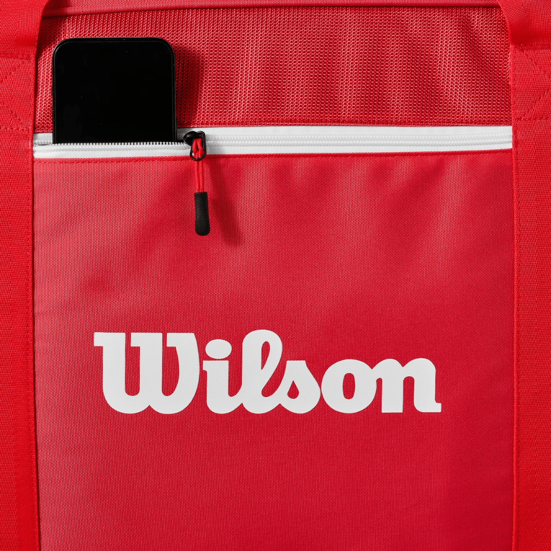 Wilson Super Tour Travel Bag Wilson Red 2025 tennis bag with wheels