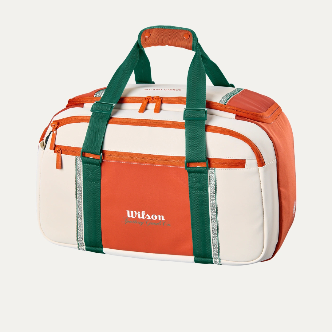 Wilson Roland Garros 2026 Small Duffel Bag Cream/Clay/Green tennisväska