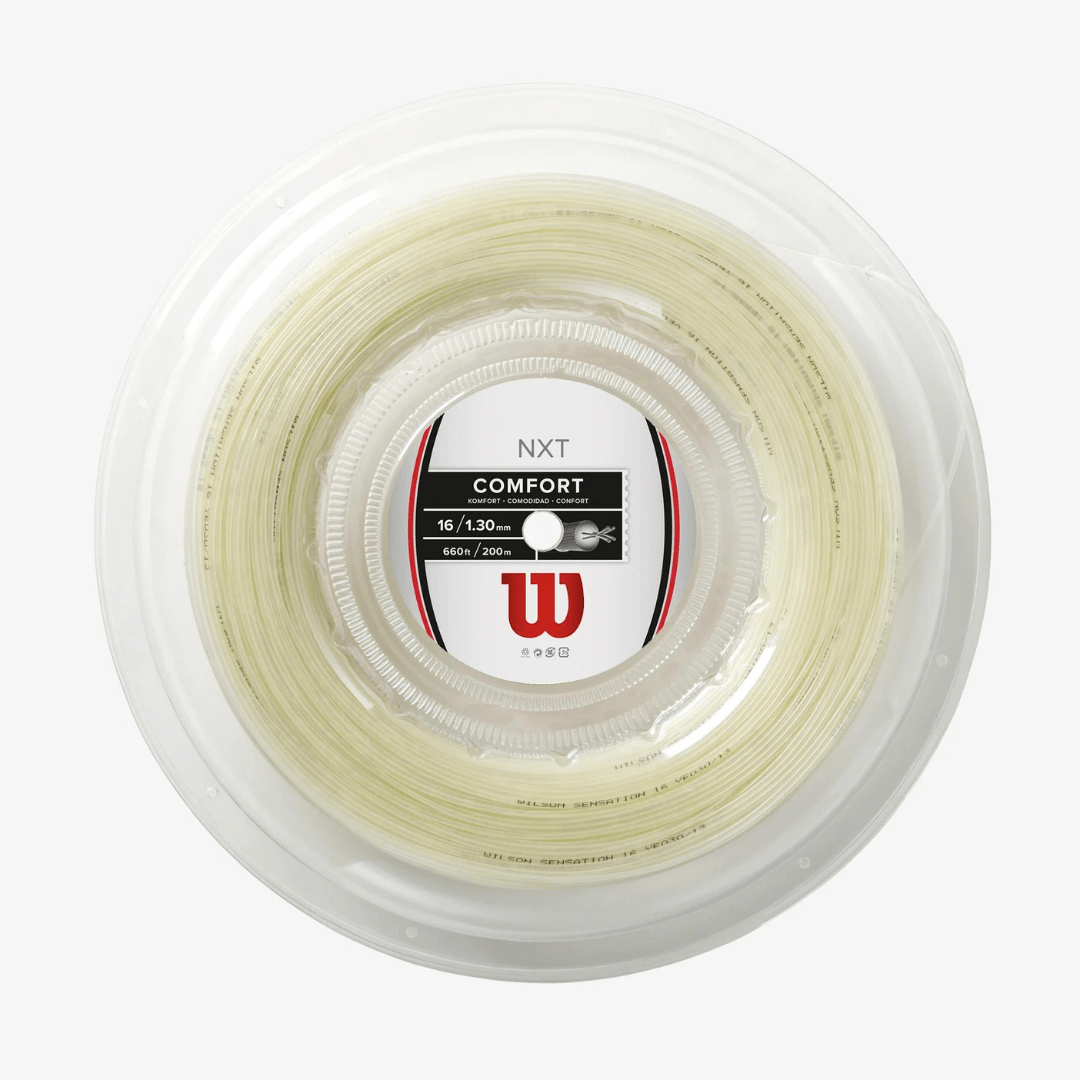 Wilson NXT Comfort 200m 1.30mm natural tennis string reel