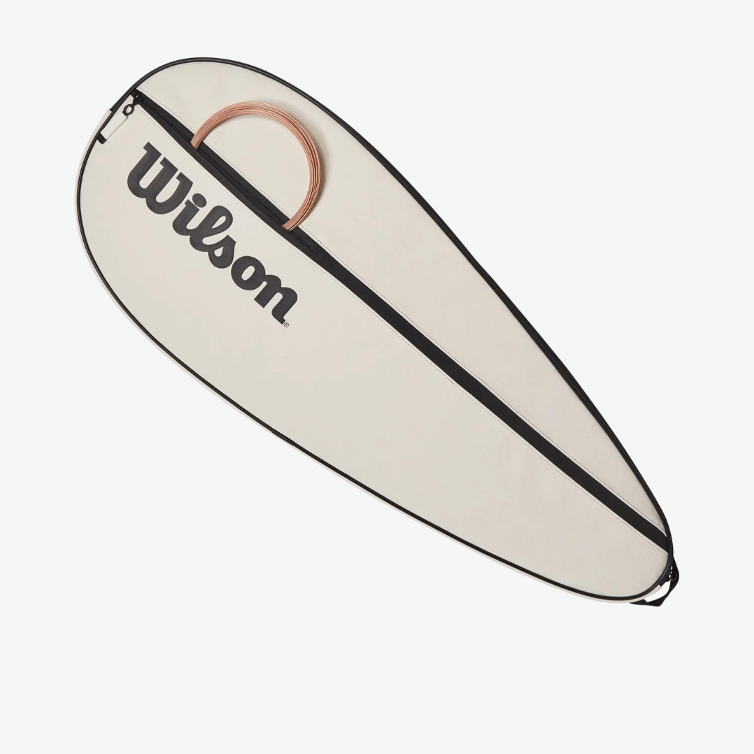 Wilson Premium Tennis Racquet Cover Cream racketfodral skydd för tennisracket