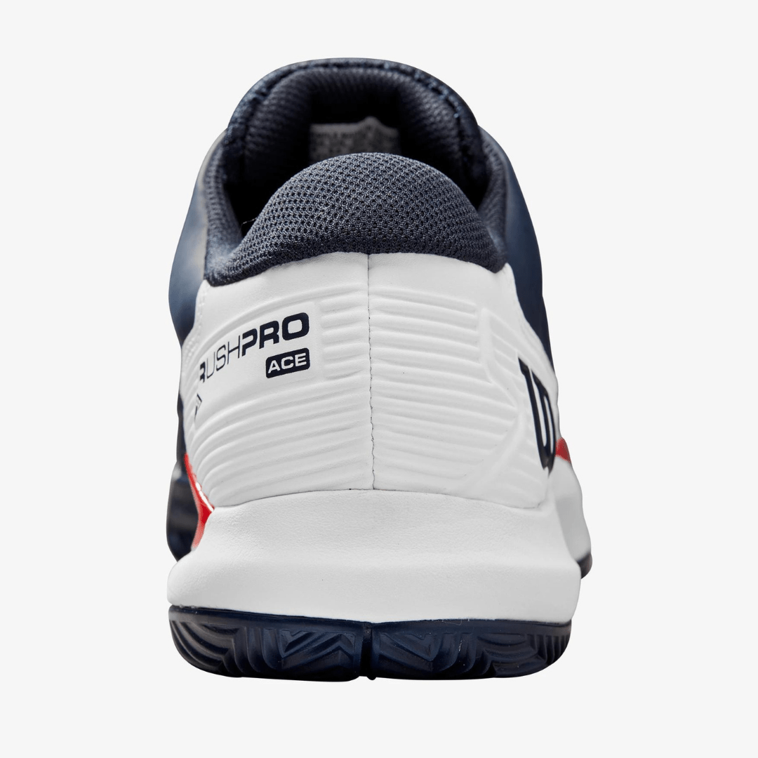Wilson Rush Pro Ace Clay tennissko til ler mænd navy blazer / white / wilson red