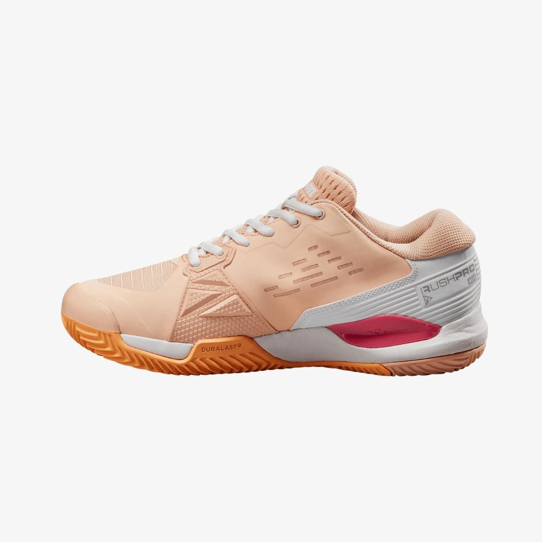 Wilson Rush Pro Ace Clay tennisskor för grus dam peach parfait / white / tangrine