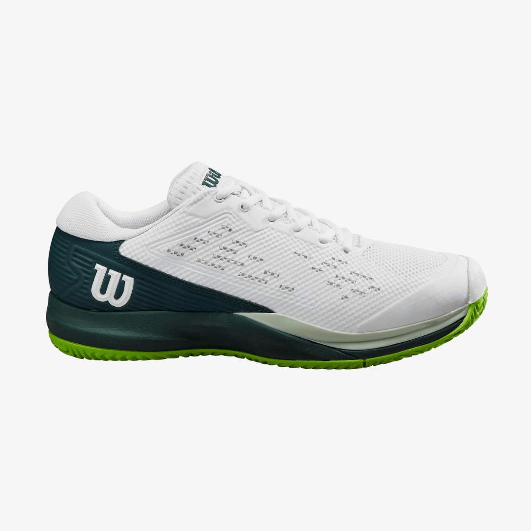 Wilson Rush Pro Ace all court tennis shoes men white / ponderosa pine / jasmine green