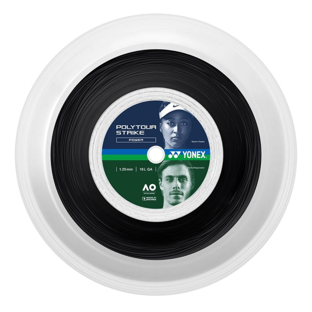 Yonex PolyTour Strike 200m strengrulle sort