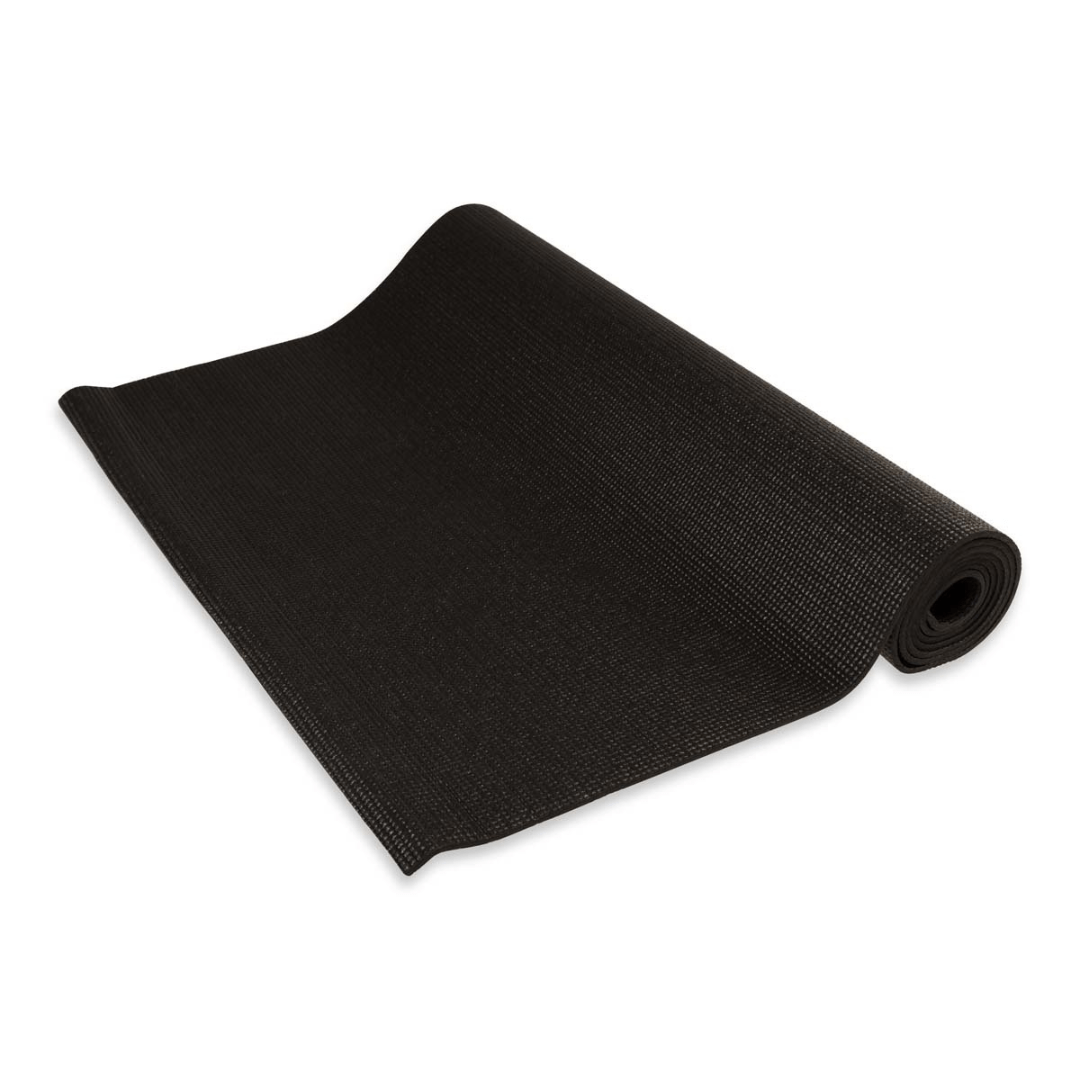 ASG Yoga mat black non-slip 4mm (173x61cm) washable