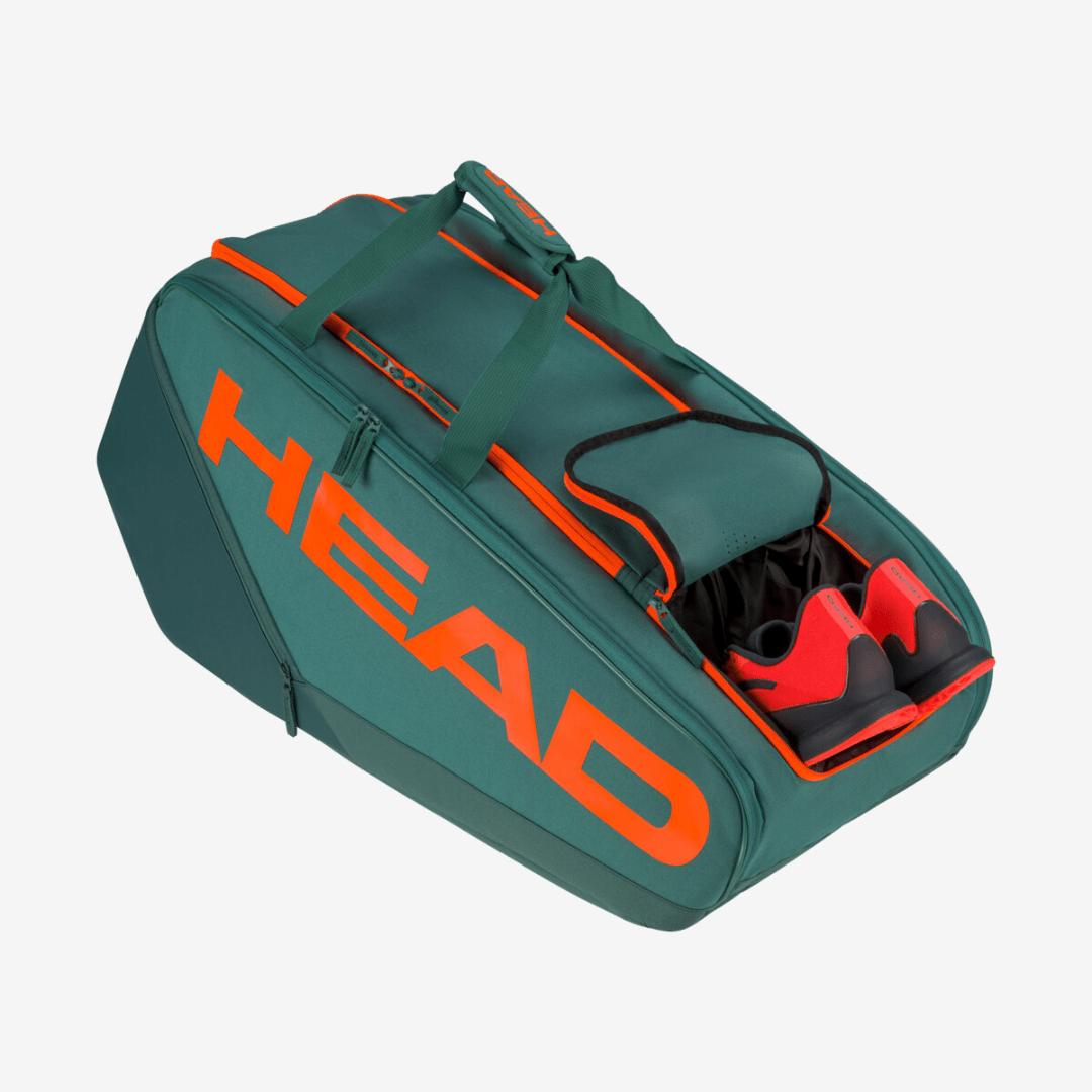 Head Pro Racquet Tennis Bag XL dark cyan&orange tennis racket bag