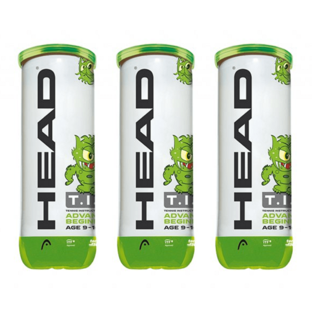 Head TIP green tennisboll stage 1 3-pack