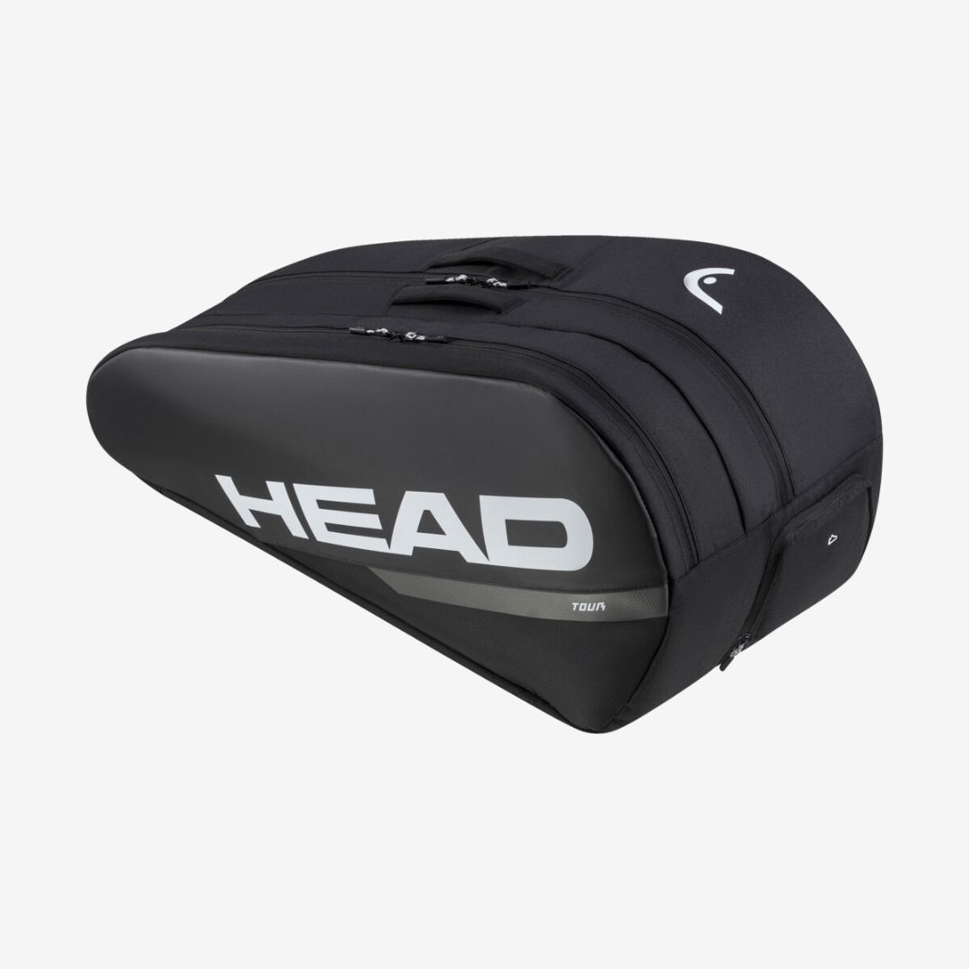 Head Tour Racquet Tennis Bag Large BKWH sort tennisketchertaske