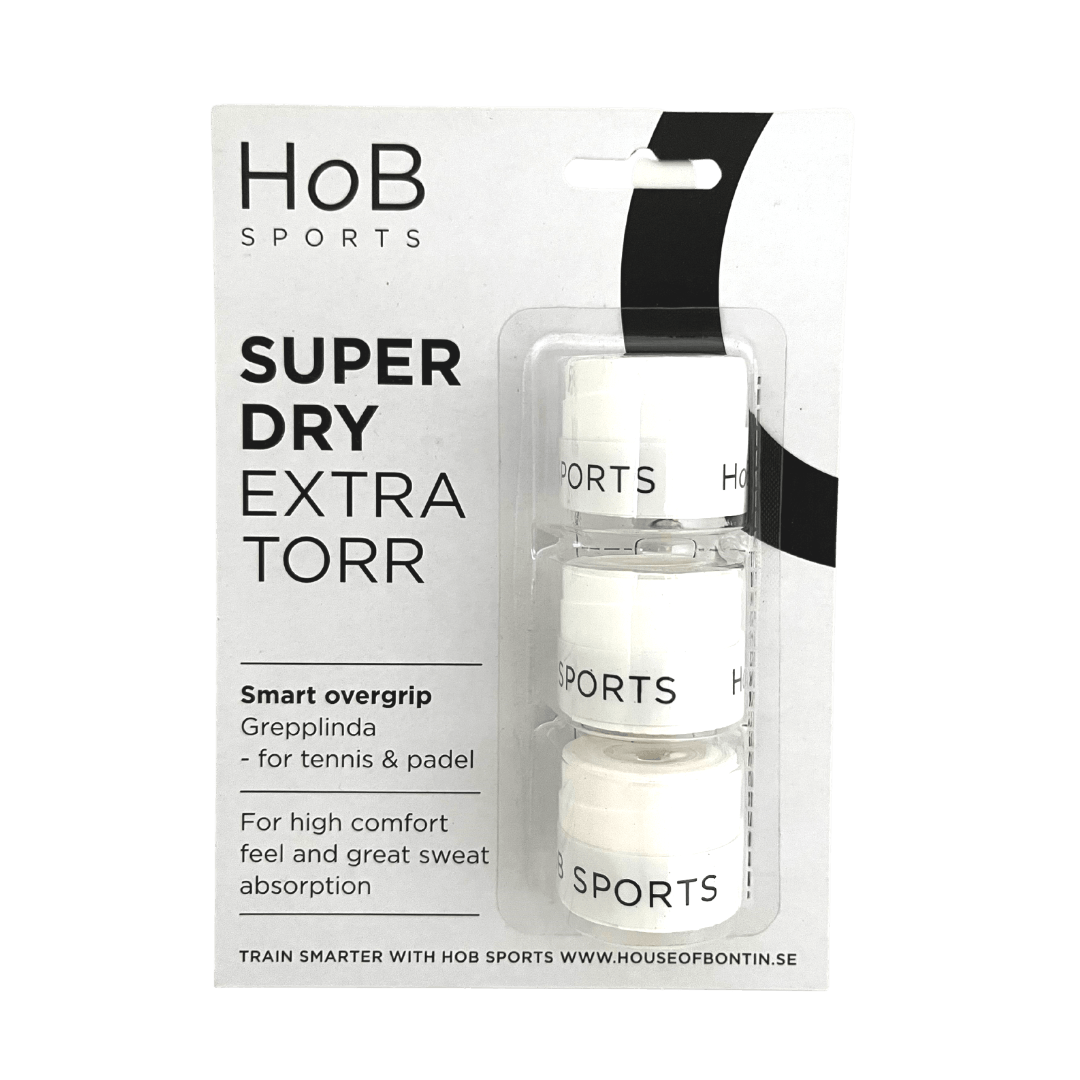 HoB Sports Super Dry overgrip 3-pak HVID