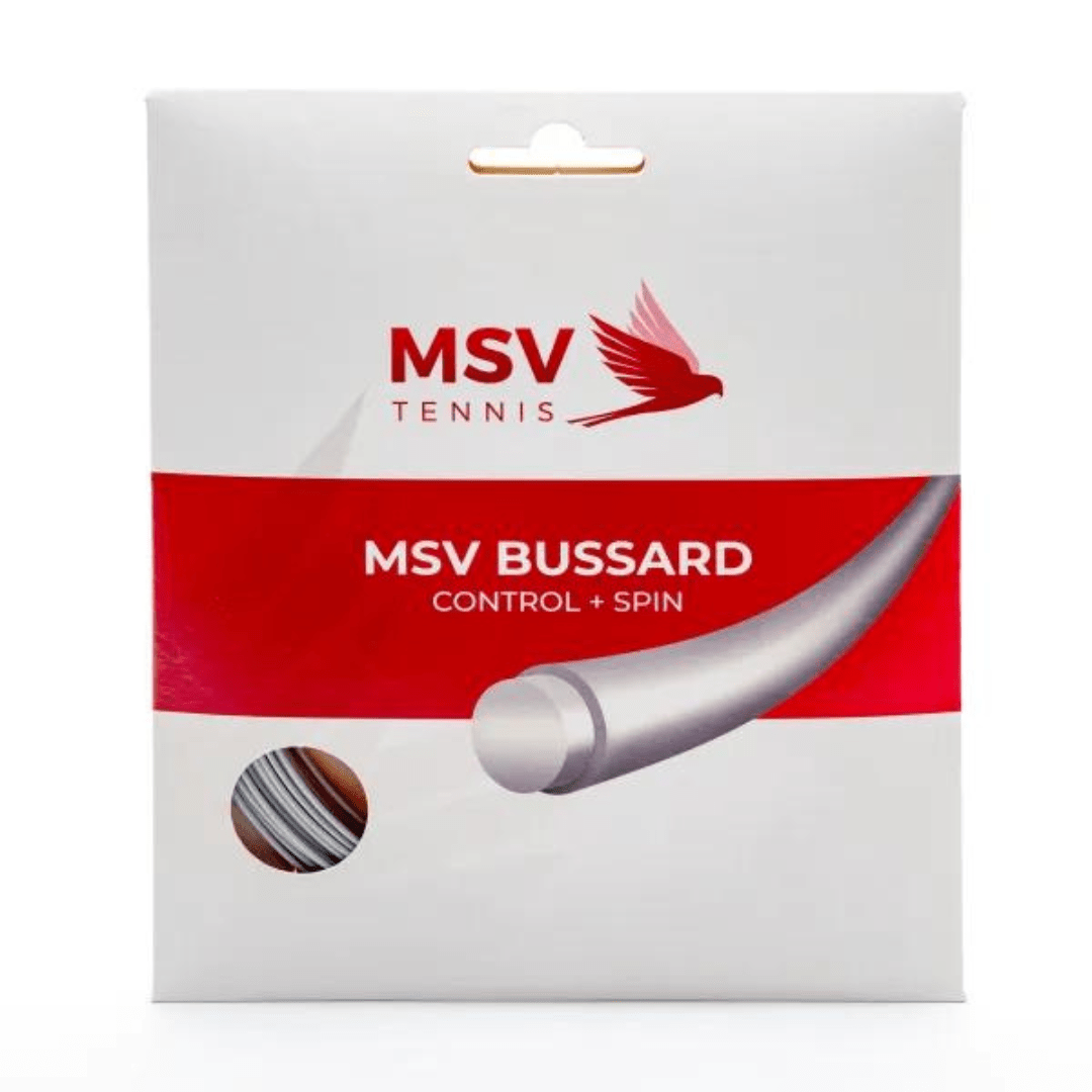 MSV Bussard 1.20mm sæt 12M tennisstreng sølv