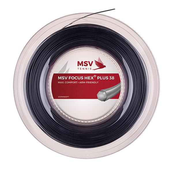 MSV Focus Hex Plus 38 1.15mm strängrulle 200m SVART