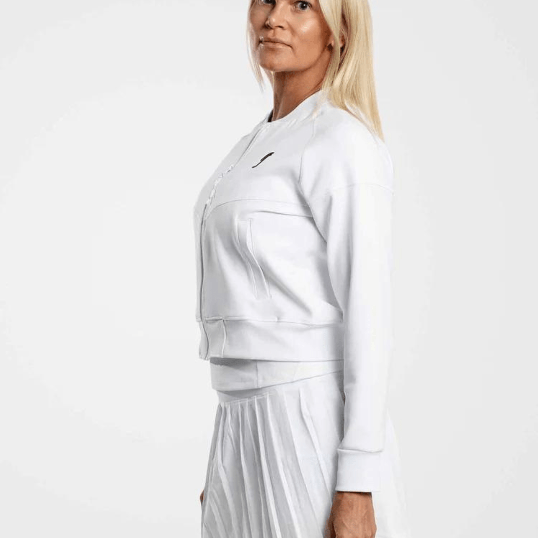 RS Women's Match Jacket Hvid sportsjakke til kvinder