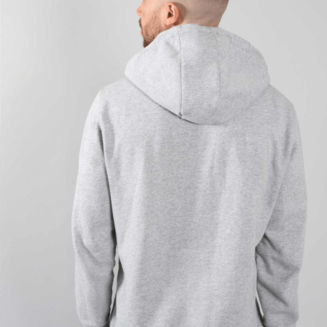 RS Men's Paris Hoodie Grey Melange luvtröja man