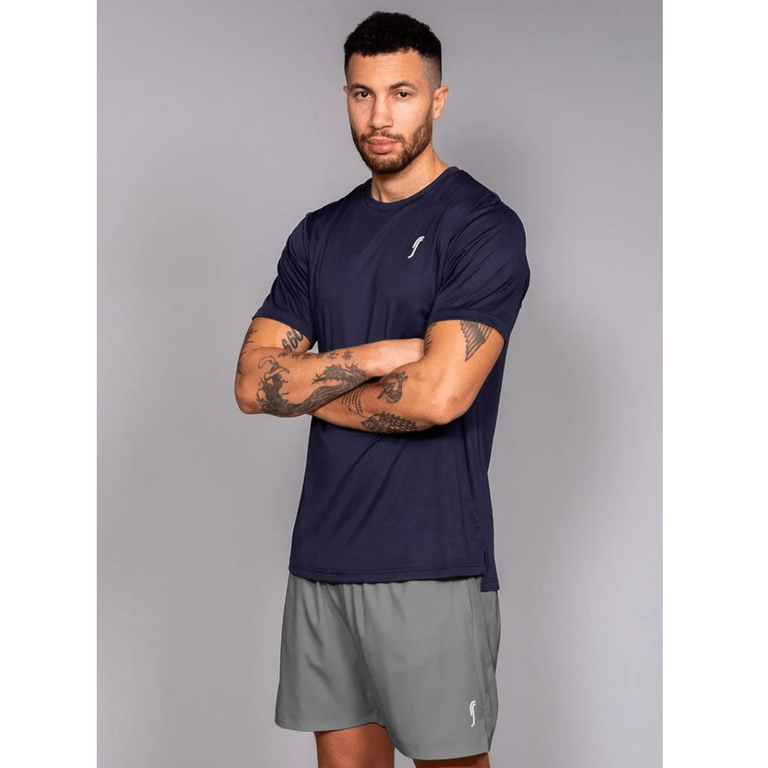 RS Men's Performance Tee Navy for tennis & padel