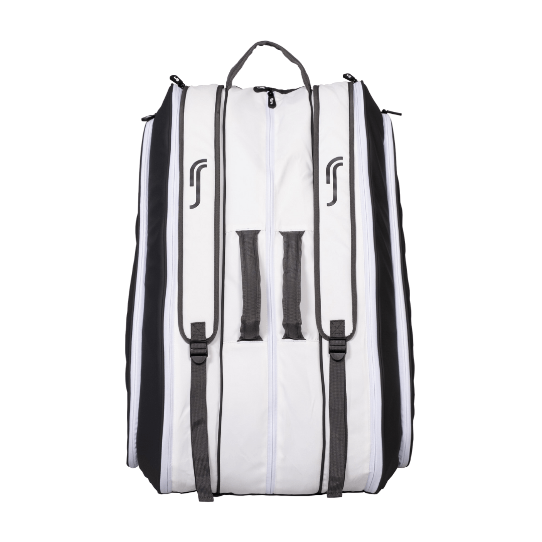 RS PRO TENNIS BAG hvid & mørkegrå TENNIS taske 12PK