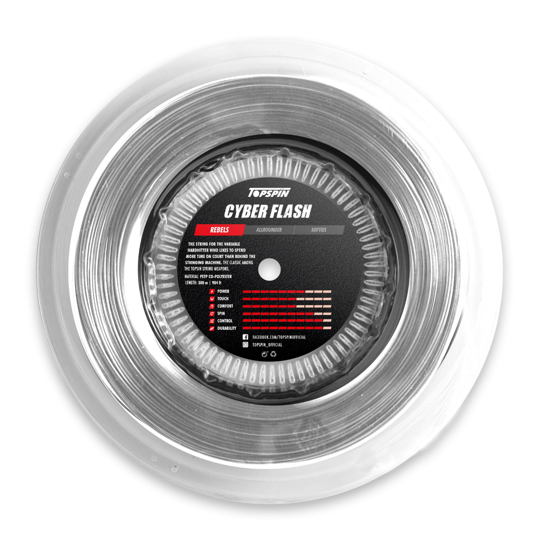 Topspin Cyber Flash 1,25mm 300m reel tennis string