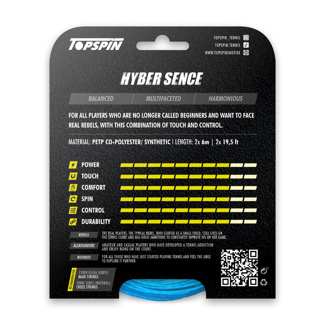 Topspin Hyber Sence 1.30mm 2x6m string set