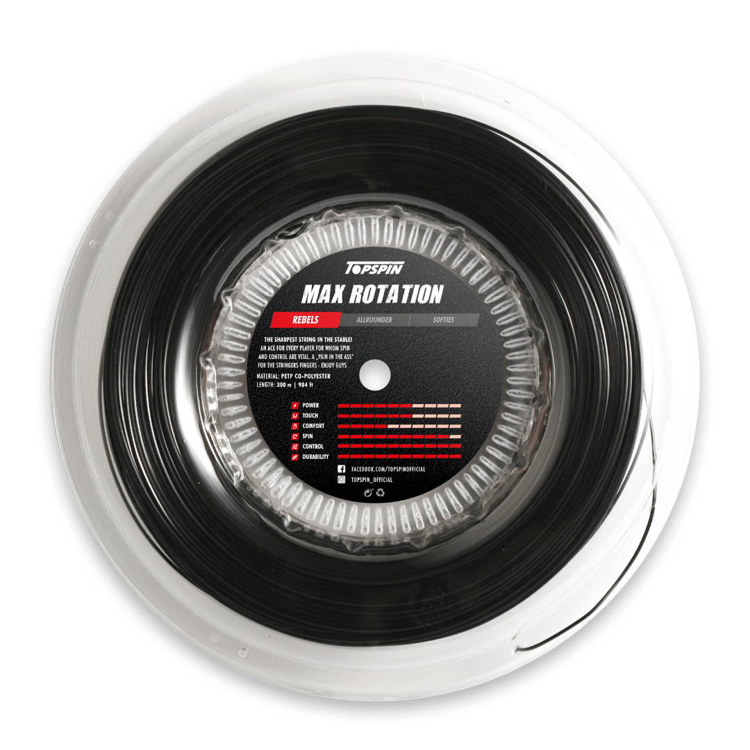 Topspin Max Rotation 1,27mm reel 300m tennis string