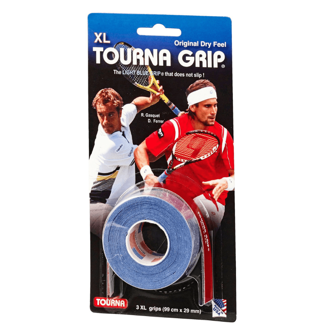 Tourna Grip XL 3-pak Dry Feel lyseblå greb