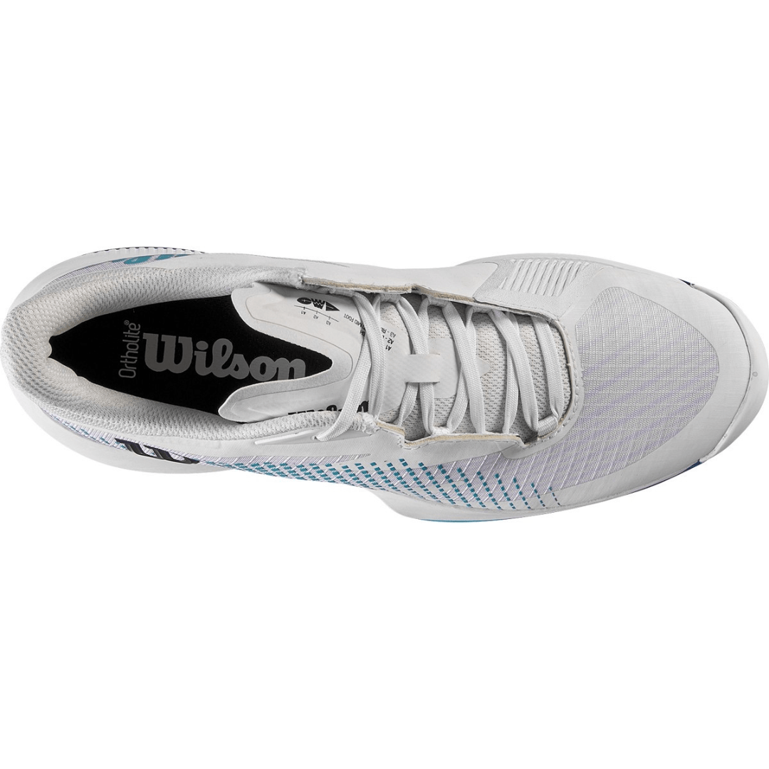 Wilson Kaos Swift 1.5 Clay tennisskor för grus herr vit/atollblå/lapisblå