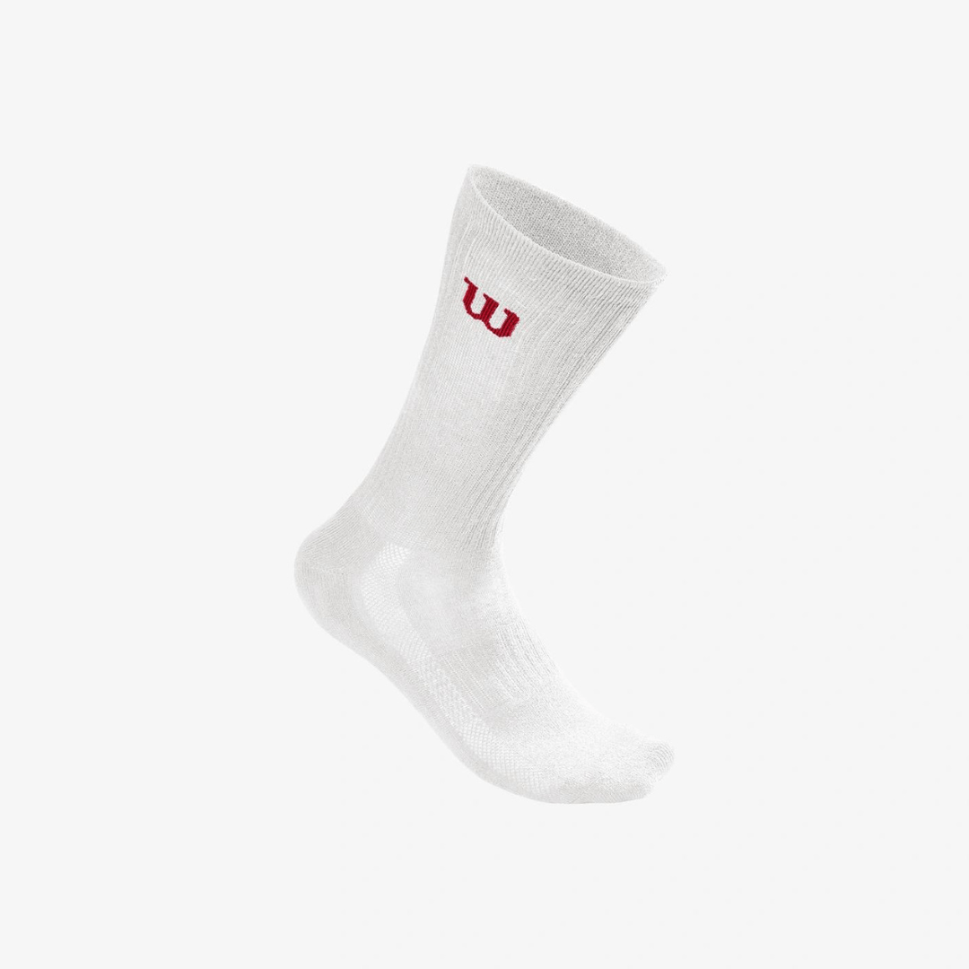 Wilson träningsstrumpor Men's Crew Sock vit 3-pack