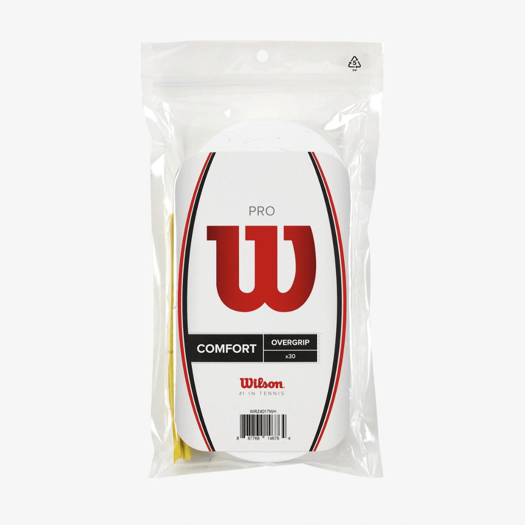 Wilson Pro Comfort Overgrip 30-pack White vit grepplinda