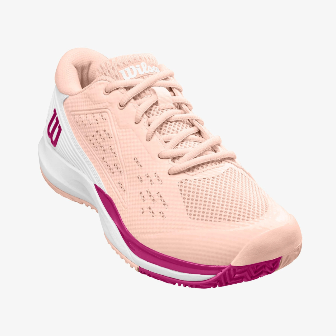 Wilson Rush Pro Ace all court tennis shoes women scallopshell/white/batonrouge