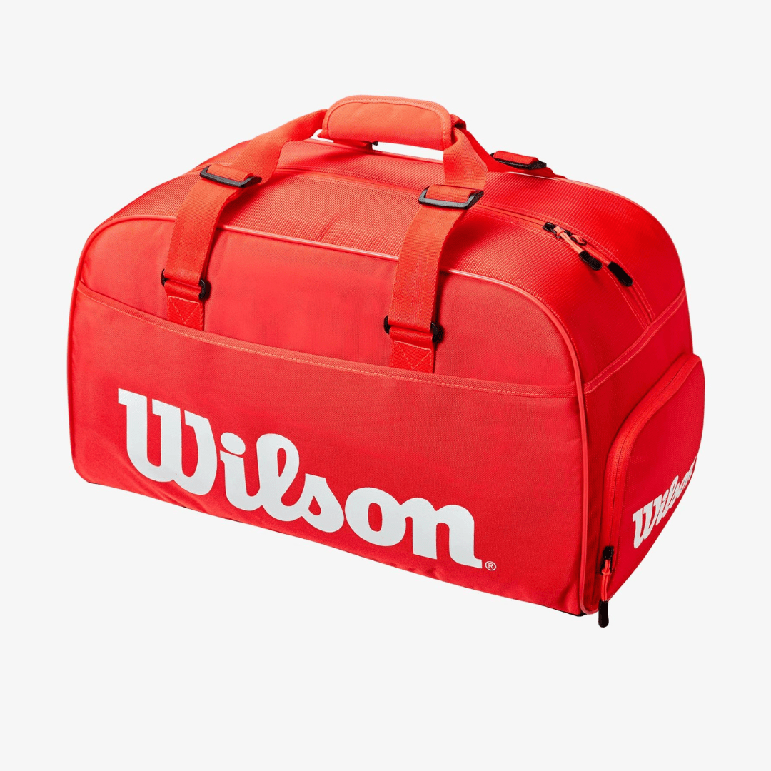 Wilson Super Tour Duffle Bag Small röd duffelväska för tennis