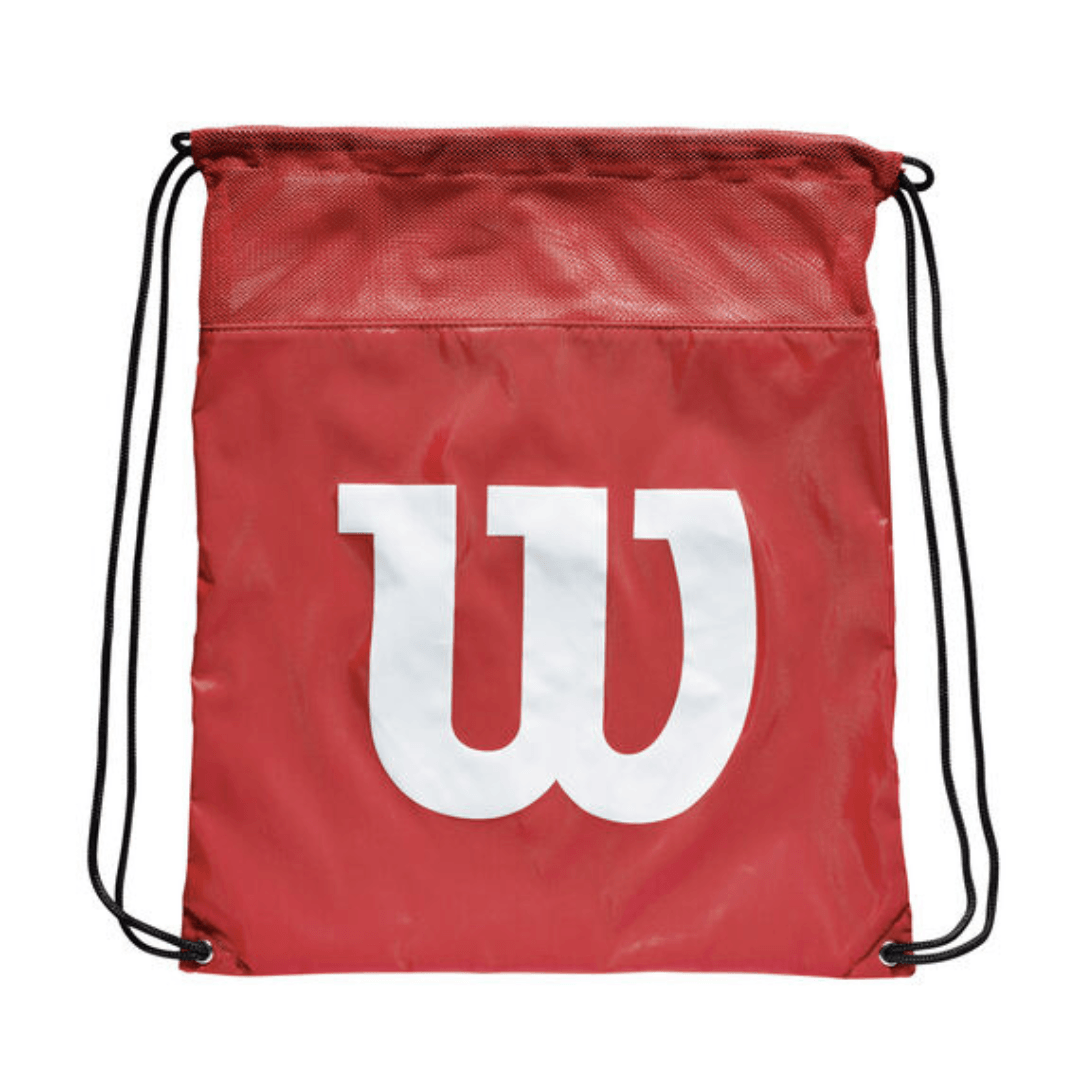 Wilson cinch shoe bag red