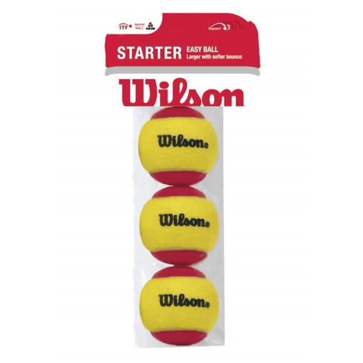 Wilson röd tennisboll 3-pack stage 3 Red Starter Ball – House of Bontin