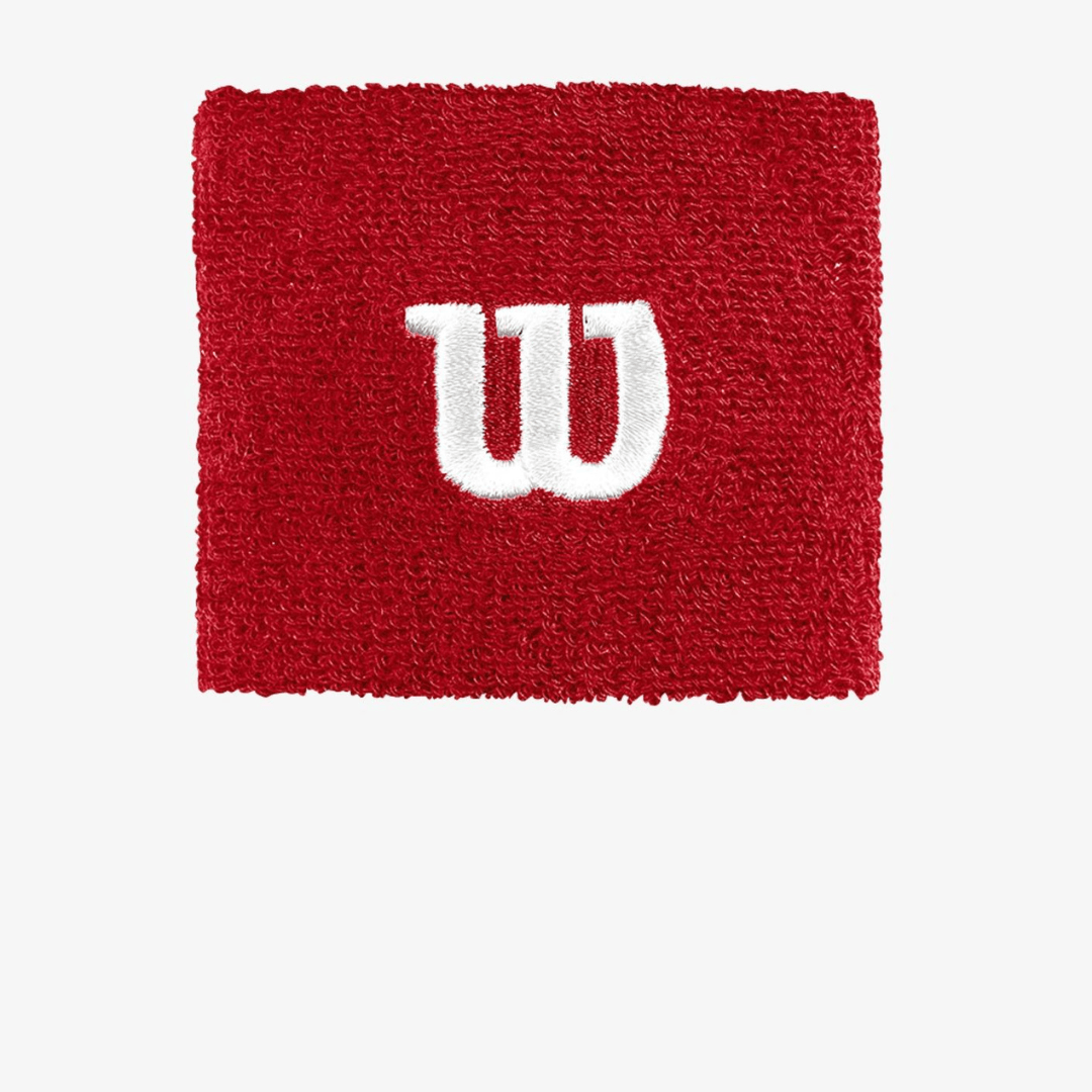 Wilson wristband red 2-pack